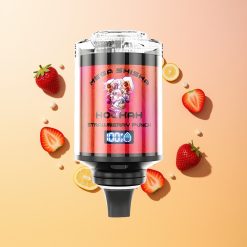 JNR Mega Shisha Hookah 100K Fresa Golpe Brillante 2200mAh