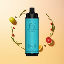 RandM Fumot Shisha 10000 Menta Reluciente con 0,5% de Nicotina