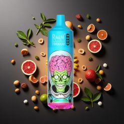 RandM Fumot Tornado 9000 Dragón Negro Hielo con Bobina Malla