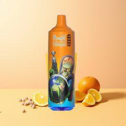 RandM Fumot Tornado 9000 Naranja Refresco con Pantalla RGB Elegante