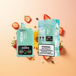 Razz Bar 40000 Helado de Fresa - Frutas Mixtas con Pantalla de Potencia