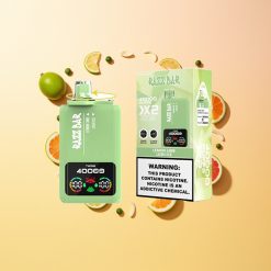 Razz Bar 40000 Lima Limón - Hielo Exuberante con Pantalla de Potencia