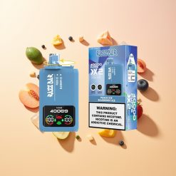 Razz Bar 40000 Melocotón Helado - Arándano Helado con Pantalla de Potencia