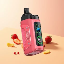 Razz Bar 45000 Helado de Fresa y Cereza con Resistencia de Malla 1.0 Ohm